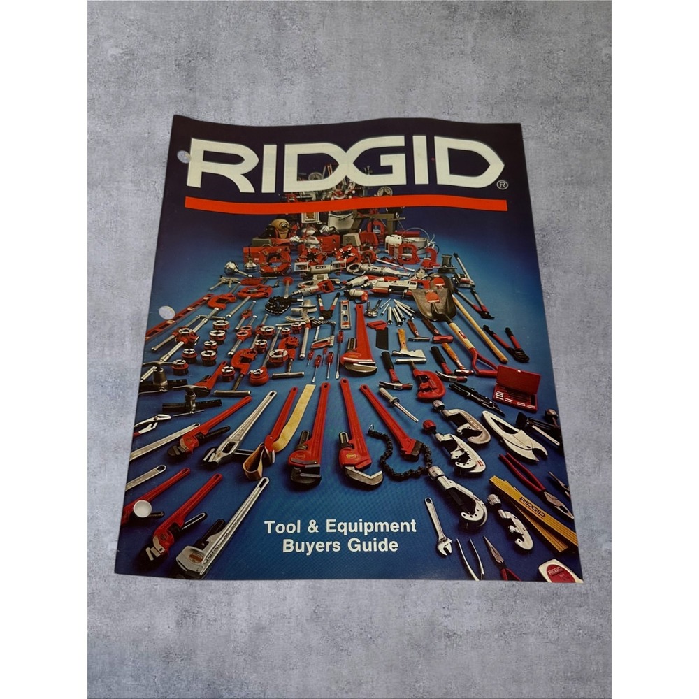 RIDGID Tool Equipment Buyers Guide Catalog Vintage Blue Red Manual